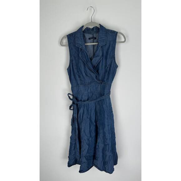 Tommy Hilfiger Denim Sleeveless Dress Blue Womens Size 12 - Picture 6 of 12